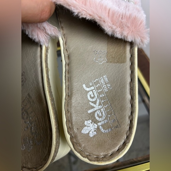 Rieker Antistress Sandal Fuzzy pink girl Size 39 platform - Picture 7 of 15